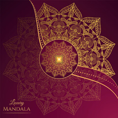 premium luxury golden mandala background vector design