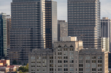Fototapeta na wymiar Philadelphia City Center and Business District Skyscrapers. Pennsylvania