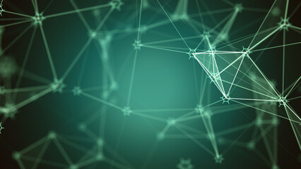 Abstract plexus background with global network connection