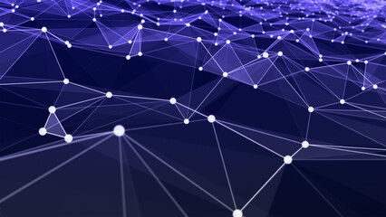 Abstract plexus background with global network connection