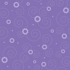 Violet floral  background template - seamless pattern