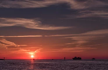 Photo sur Plexiglas Clearwater Beach, Floride Sunset in Clearwater Beach, Florida. Landscape. Gulf of Mexico. USA