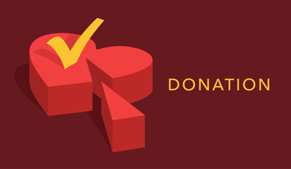 Donation banner - charitable volunteering