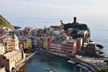 Vernazza, vu depuis le sentier du littoral des Cinque Terre