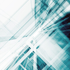 Abstract architecture 3d rendering