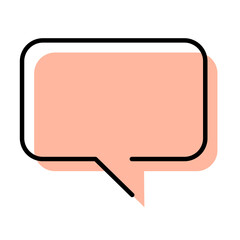 simple chat bubble icon