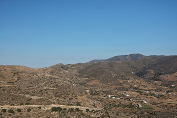 Fototapeta na wymiar Panoramic view of the island of Ios Greece