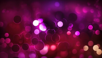 Abstract magenta bokeh glamour background. Holiday concept celebration. Generative AI