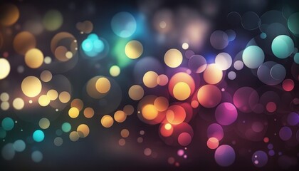 Wallpaper with a glamorous abstract spectral bokeh background. Generative AI