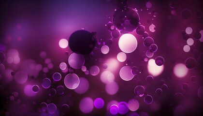 Abstract vivid purple bokeh glamour background. Holiday concept celebration. Generative AI