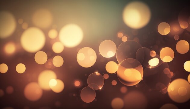 Wallpaper with a glamorous abstract warm color palette bokeh background. Generative AI