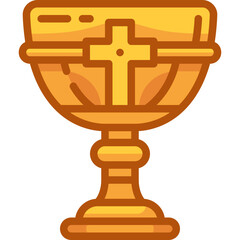 holy chalice two tone icon