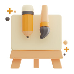 Traditional Art Design 3D Illustration