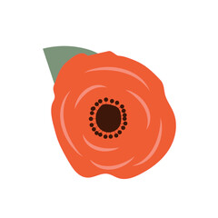 Red rose flower abstract art background vector. Botanical wall art design collection for prints,wall decoration.