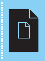 New polder symbol icon design, digital technology web electronic data file storage