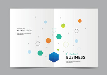 Brochure or template, annual report cover design background