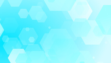 Obraz na płótnie Canvas Abstract hexagon cross geometric white blue pattern medical background.