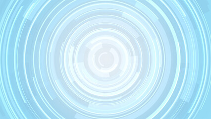 Abstract circle white blue future technology background.