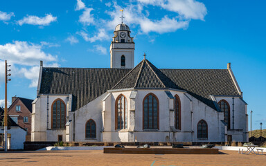St. Andrew's church, known also as White church, in Katwijk aan Zee in South Holland