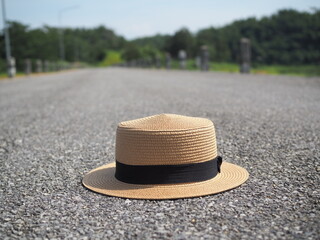 summer hat on the street
