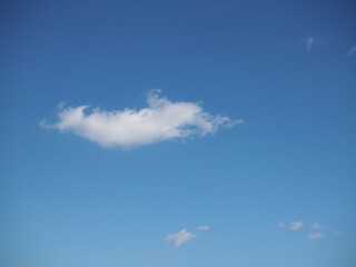 clear blue sky with clouds