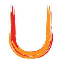 letter U, alphabet a b c d big letter and small letter