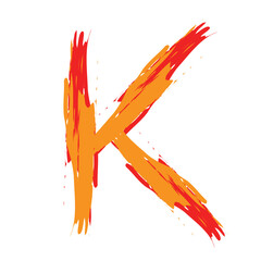 letter K, alphabet a b c d big letter and small letter