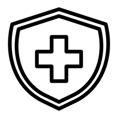 medical insurance line icon