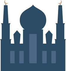 simple mosque ramadan element