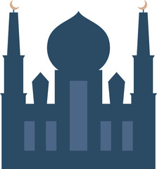 simple mosque ramadan element
