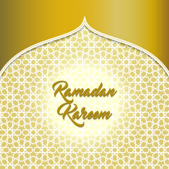 Ramadan Kareem greeting card islamic vector design