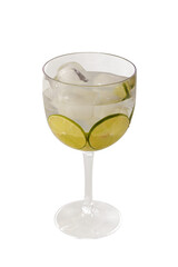 Taça de Gin com Limão, PNG, Transparente