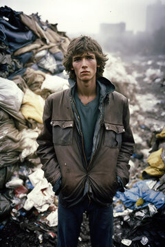 Boy in Garbage Dump: Environmental Issues and Waste