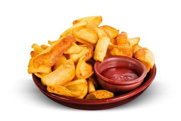 Porção de Batata Rústica, PNG, Transparente