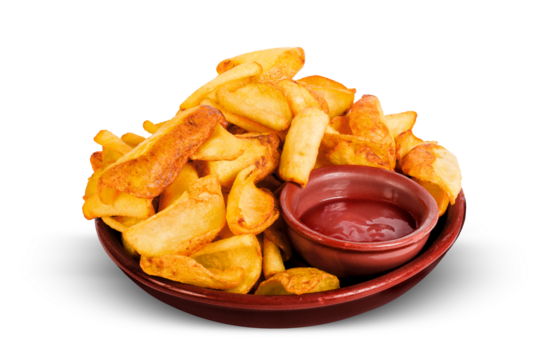 Porção de Batata Rústica, PNG, Transparente