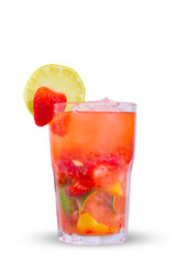 Caipirinha de Morango com Limão, PNG, Transparente