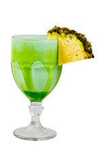 Drink de Kiwi com Abacaxi, foto em PNG, fundo transparente