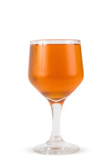 Glass of brandy isolated