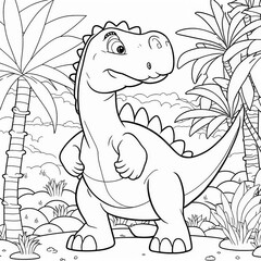 illustration of a dinosaur cartoon