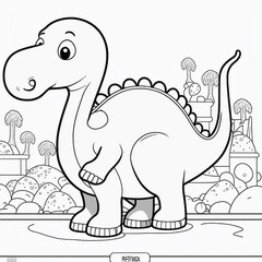 illustration of a dinosaur cartoon