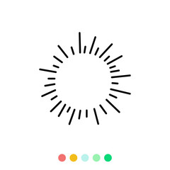 Speech bubbles linear vector element, Text balloon, Vector icon.