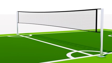 Fototapeta premium Illustration Sepak Takraw court field area arena sport with isolated with background 