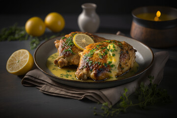 Juicy Lemon Garlic Butter Chicken Thighs: A Delicious and Easy Dinner Recipe