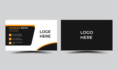 Professional modern creative business card templates.Personal visiting card with company logo.
