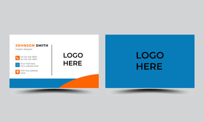 Professional modern creative business card templates.Personal visiting card with company logo.