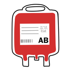 Cat blood bags are used for the reliable collection, separation, storage, and transport of blood. PNG illustration transparent
