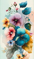 Vibrant Floral Background Texture | AI Generated