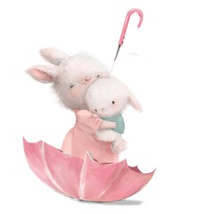 rabbit with a bow - 577706801