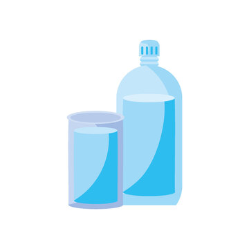 png icon of water jar with a glass with transparent background