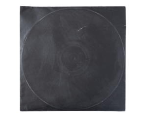 Black vintage vinyl record cover